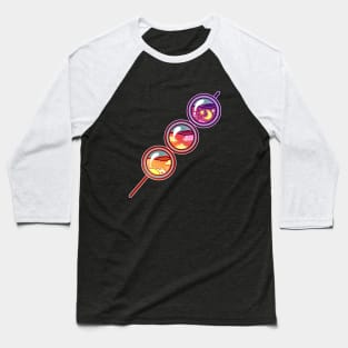 Glass Sunset Dango Baseball T-Shirt